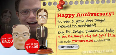 Dwight Bobblehead Anniversary