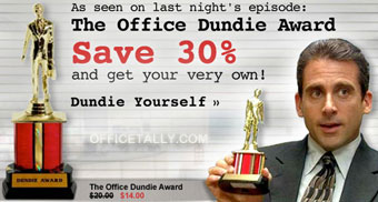 The Office Dundie Award
