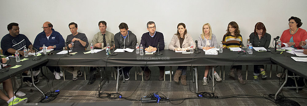 Photos from The Office finale table read \u2022 Page 6 of 8 
