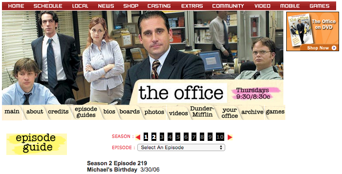 The Office Episode Guide 2006