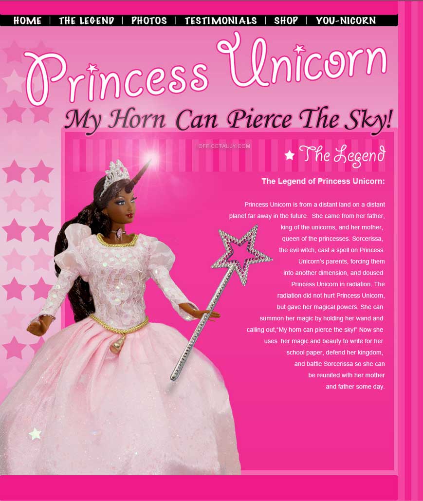 princess unicorn doll the office for sale