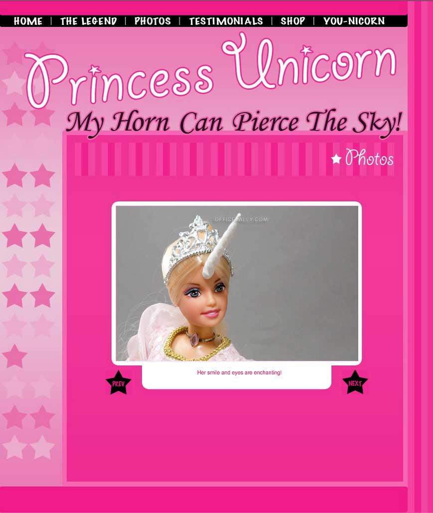 princess unicorn doll the office for sale