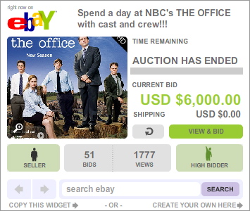 The Office set visit auction