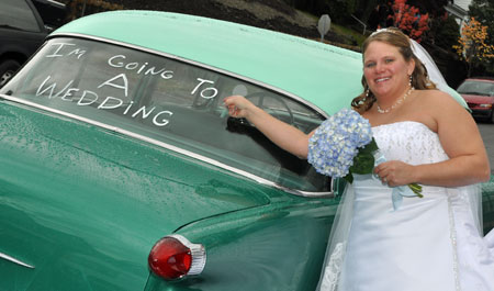 the-office-wedding-car