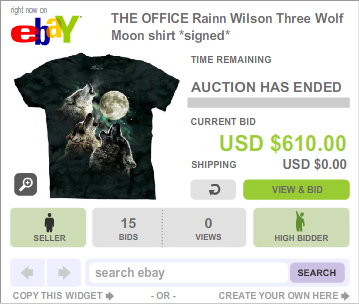 The Office Three Wolf Moon t-shirt