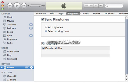 How to install an iPhone ringtone