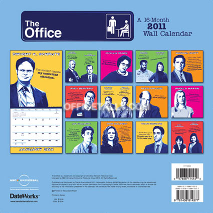 The Office 2011 Wall Calendar