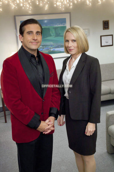 The Office Classy Christmas Michael Scott Holly Flax