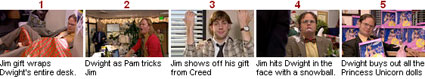 The Office Top Holiday Moments