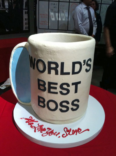 World's Best Boss cake