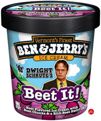 Dwight Schrute Beet It Ice Cream