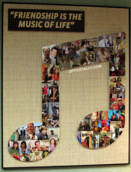 The Office: Friendship Is The Music Of Life collage