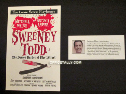 The Office: Sweeney Todd poster