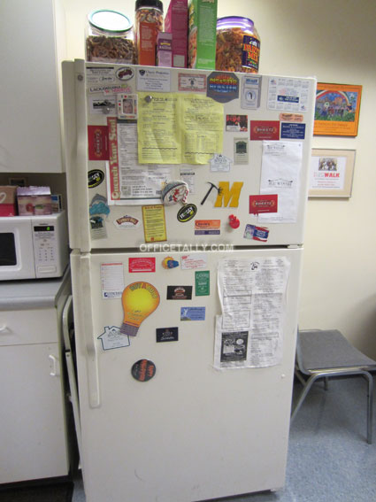 The Office set: refrigerator