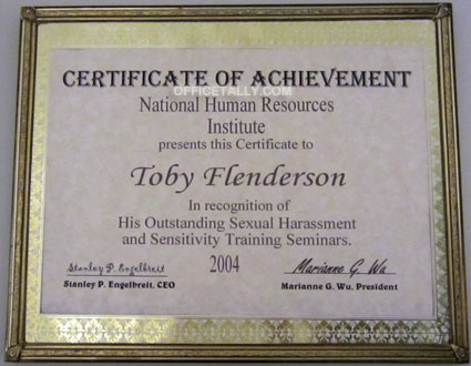 Toby Flenderson Sexual Harassment Sensitivity Training Seminar