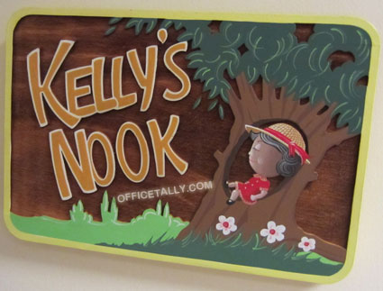 The Office: Kelly's Nook sign