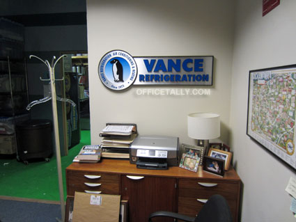 The Office set: Vance Refrigeration office