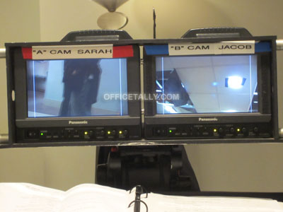 The Office camera monitors