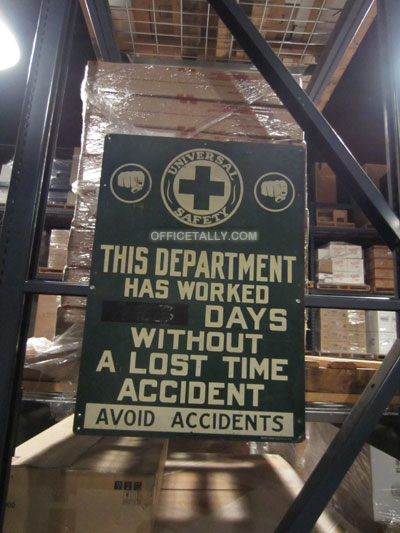 Days Without Accident sign