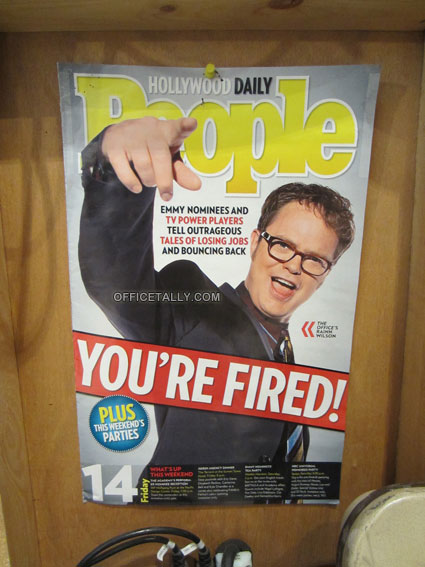 The Office magazine clipping