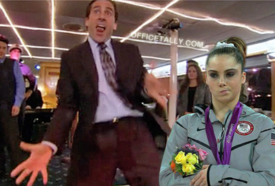 McKayla Maroney is not impressed with The Office