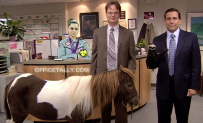 McKayla Maroney is not impressed by The Office