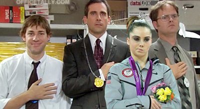 McKayla Maroney is not impressed by The Office
