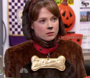 The Office Halloween Erin as a puppy dog