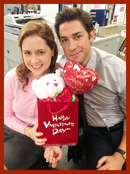 Happy Valentine's Day from Pam and Jim of The Office