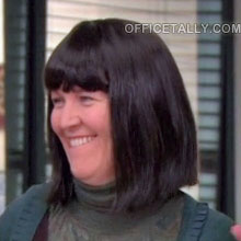 The Office: Meredith's wig in the episode, Junior Salesman