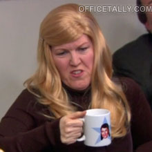 The Office: Meredith's wig in the episode, Couples Discount
