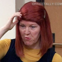 The Office: Meredith's wig in the episode, Moving On