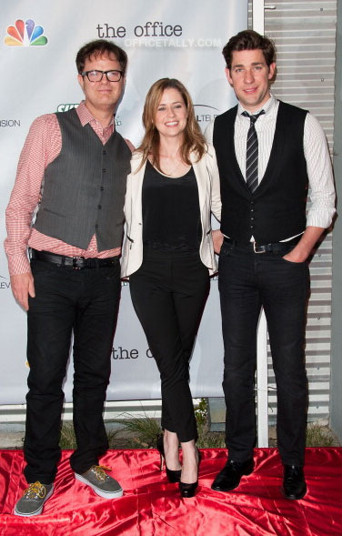 The Office Series Finale Wrap Party: Rainn Wilson Jenna Fischer John Krasinski