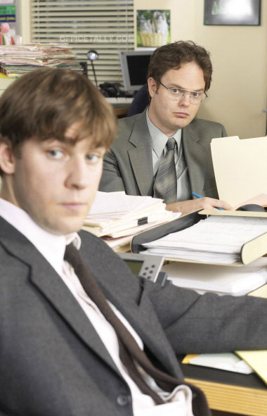 The Office: Pilot John Krasinski Rainn Wilson