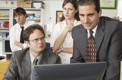 The Office: Pilot John Krasinski Rainn Wilson Steve Carell Jenna Fischer