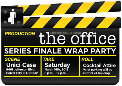 The Office Series Finale Wrap Party: Invitation
