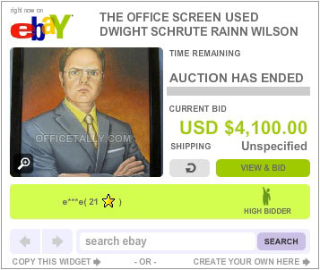 The Office Auction Dwight Schrute Portrait