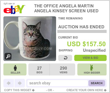 The Office Auction Angela Cat Mug