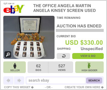 The Office Auction Angela Nativity Animals