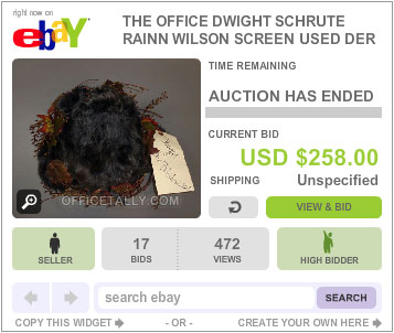 The Office Auction Dwight Belsnickel Hat