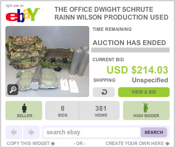 The Office Auction Dwight Schrute Paintball