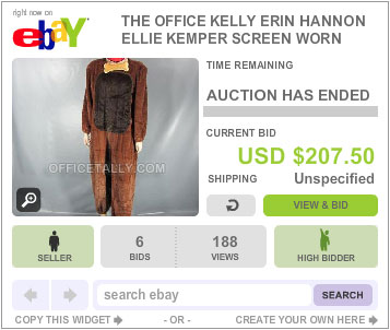 The Office Auction Erin Halloween Dog Puppy Costume