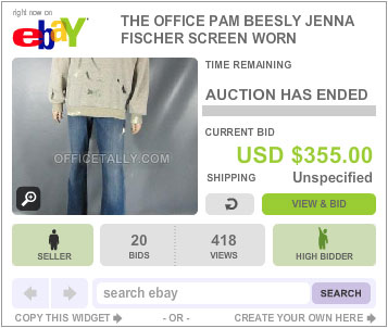 The Office Auction Pam Pratt Sweatshirt