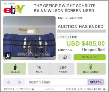 The Office Auction Dwight Knives