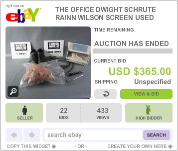 The Office Auction Dwight Schrute props