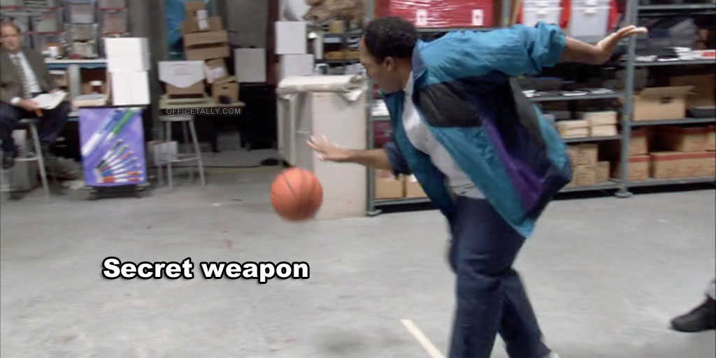 The Office quotes basketball secret weapon stanley