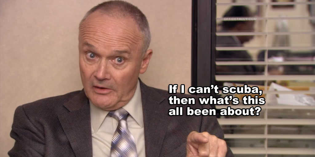 Creed says, scuba is life • OfficeTally